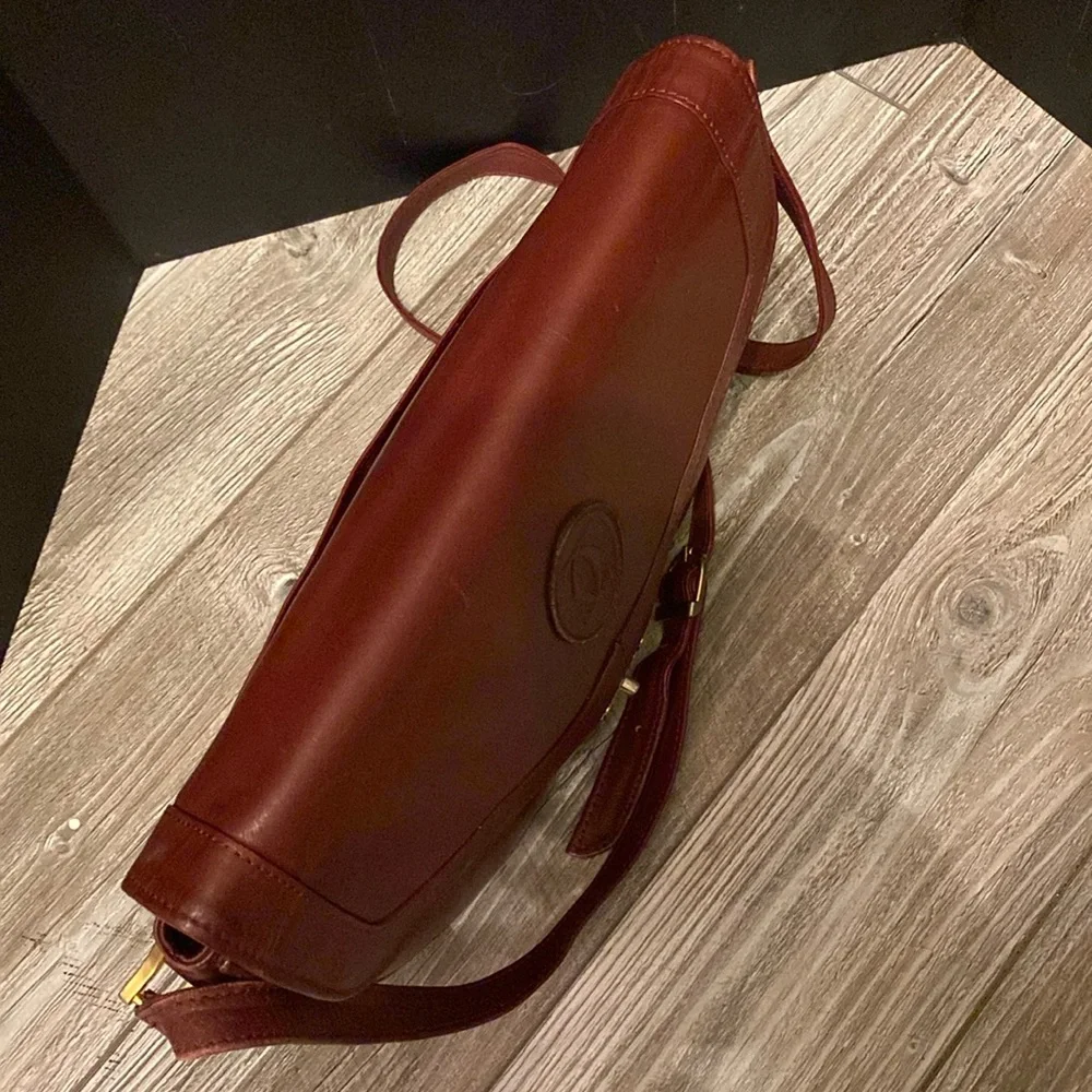 Vintage Cartier Burgundy  Calf Leather  Bag - Picture 10 of 16